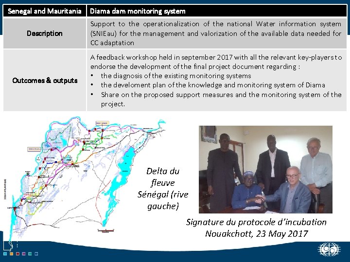 Senegal and Mauritania Diama dam monitoring system 3. Système de suivi du barrage de