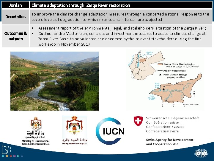 Jordan Climate adaptation through Zarqa River restoration 5. Capacity building for the rehabilitation of