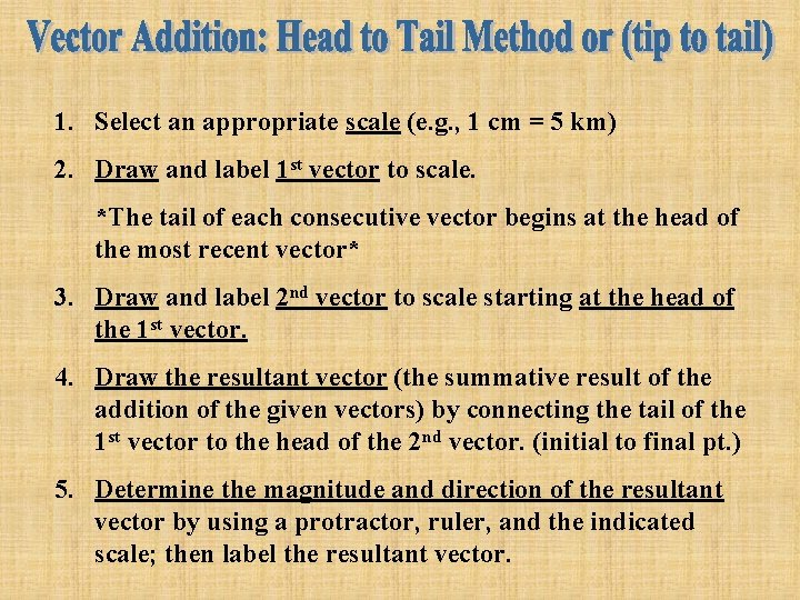 1. Select an appropriate scale (e. g. , 1 cm = 5 km) 2. 1. Select an appropriate scale (e. g. , 1 cm = 5 km) 2.