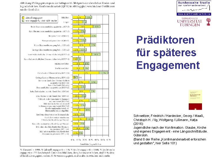 Prädiktoren für späteres Engagement Schweitzer, Friedrich / Hardecker, Georg / Maaß, Christoph H. /