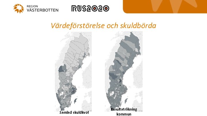 Värdeförstörelse och skuldbörda Samlad skuldkvot Resultaträkning kommun 