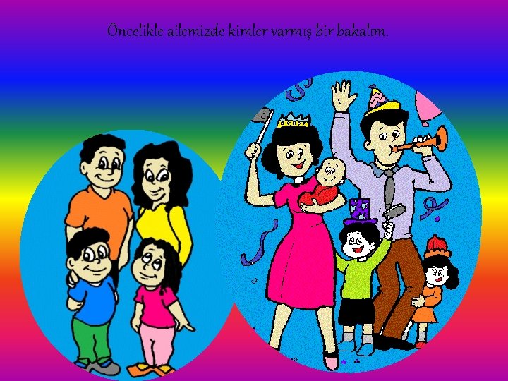 Öncelikle ailemizde kimler varmış bir bakalım. Öncelikle ailemizde kimler varmış bir bakalım.