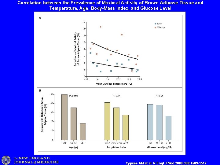 Correlation between the Prevalence of Maximal Activity of Brown Adipose Tissue and Temperature, Age,