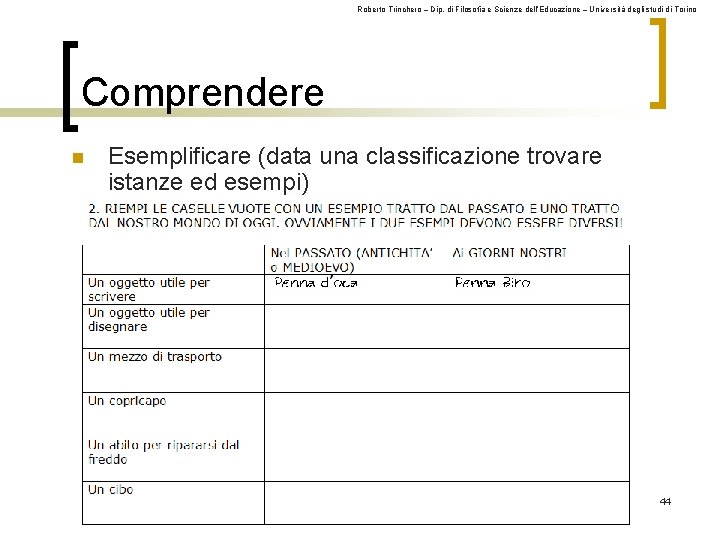 Roberto Trinchero – Dip. di Filosofia e Scienze dell’Educazione – Università degli studi di