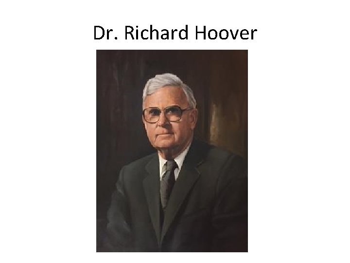 Dr. Richard Hoover 