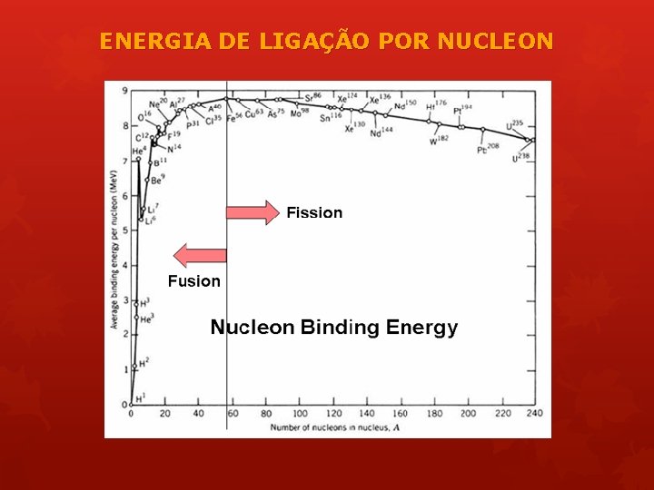 ENERGIA DE LIGAÇÃO POR NUCLEON 