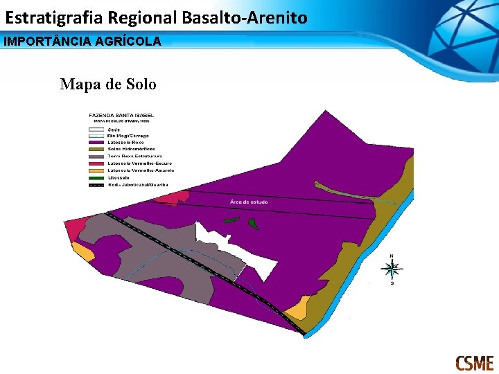 Estratigrafia Regional Basalto-Arenito IMPORT NCIA AGRÍCOLA Mapa de Solo 
