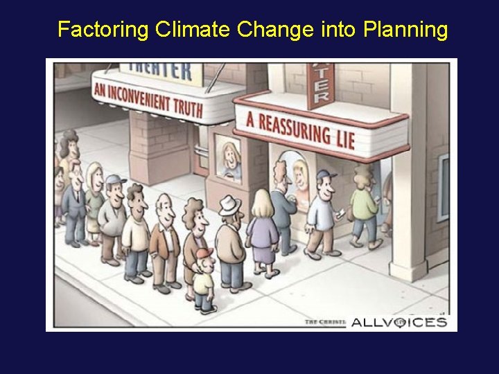 Factoring Climate Change into Planning 