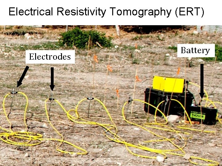 Electrical Resistivity Tomography (ERT) Electrodes Battery 