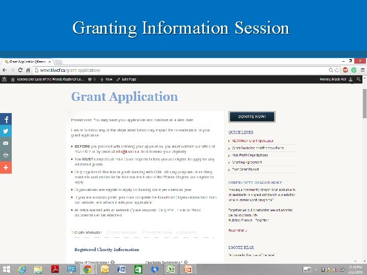 Granting Information Session 