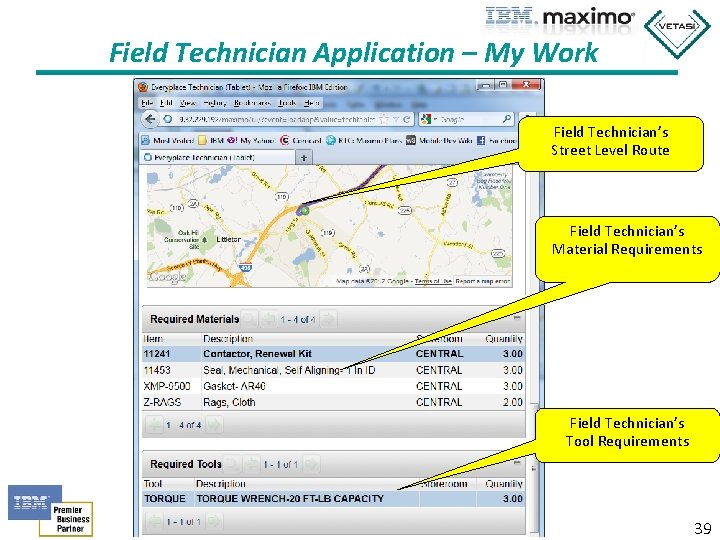 Field Technician Application – My Work Field Technician’s Street Level Route Field Technician’s Material