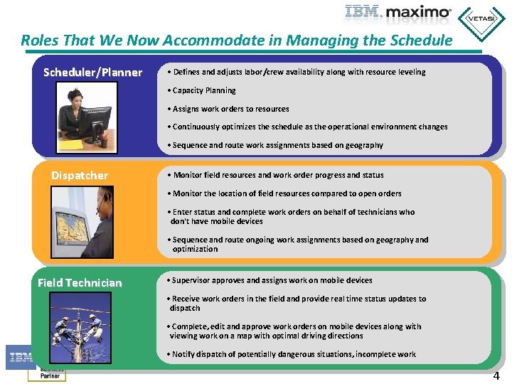 Roles That We Now Accommodate in Managing the Scheduler/Planner • Defines and adjusts labor/crew