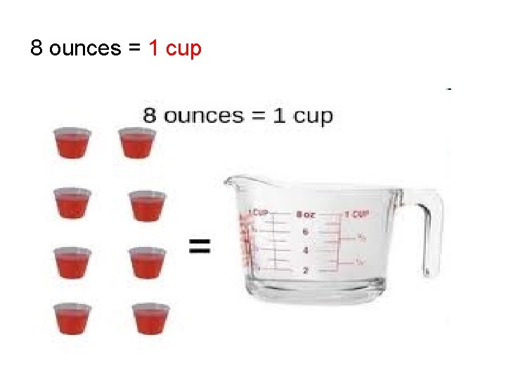 8 ounces = 1 cup 