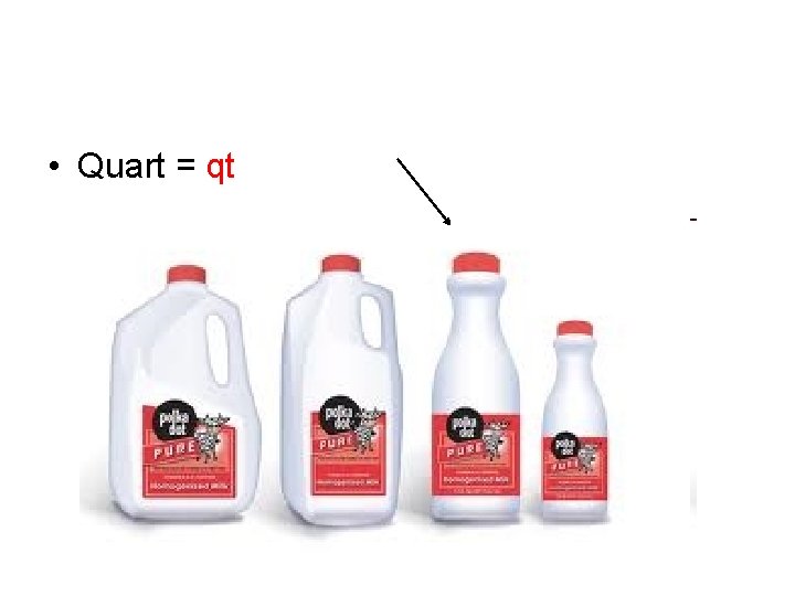  • Quart = qt 