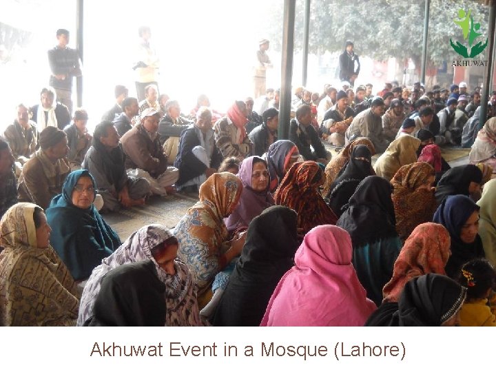 Akhuwat Event in a Mosque (Lahore) 