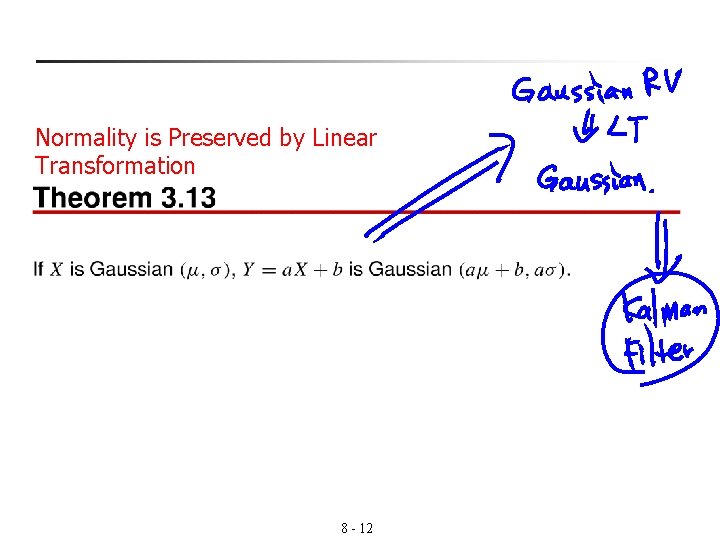 Normality is Preserved by Linear Transformation 8 - 12 