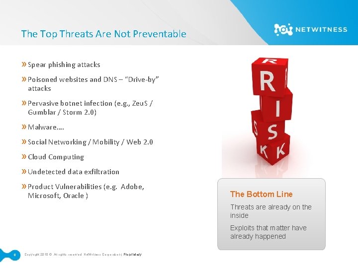 The Top Threats Are Not Preventable » Spear phishing attacks » Poisoned websites and