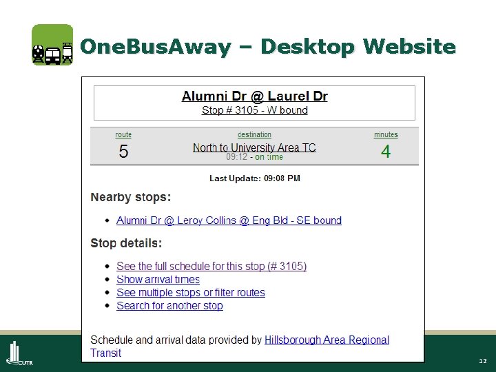 One. Bus. Away – Desktop Website 12 