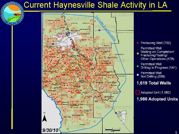 Current Haynesville Shale Activity in LA 5 