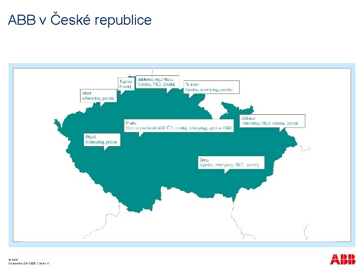 ABB v České republice © ABB September 24, 2020 | Slide 11 