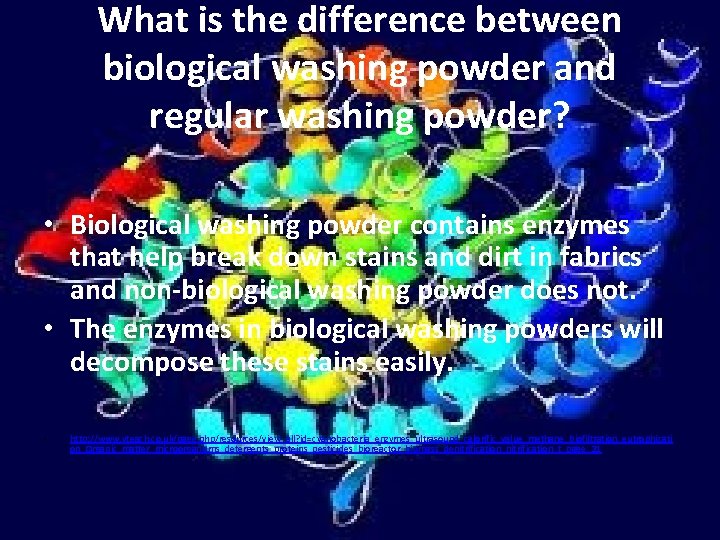 What is the difference between biological washing powder and regular washing powder? • Biological