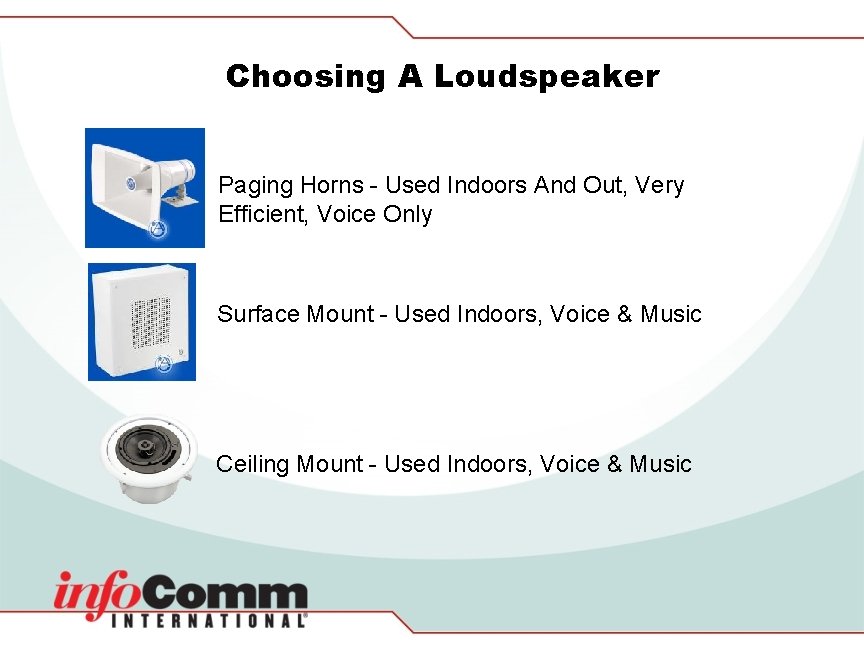 Choosing A Loudspeaker Paging Horns - Used Indoors And Out, Very Efficient, Voice Only