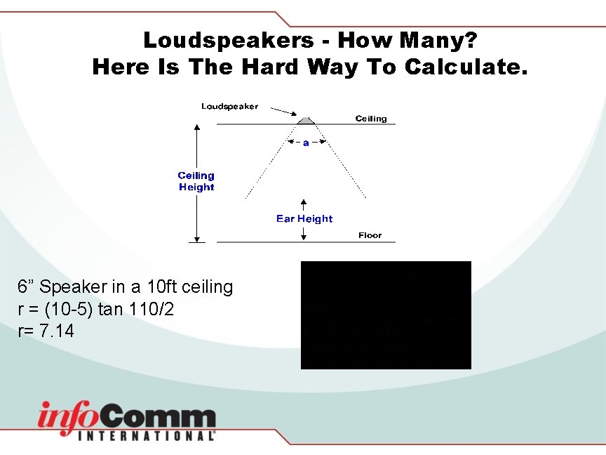 Loudspeakers - How Many? Here Is The Hard Way To Calculate. 6” Speaker in