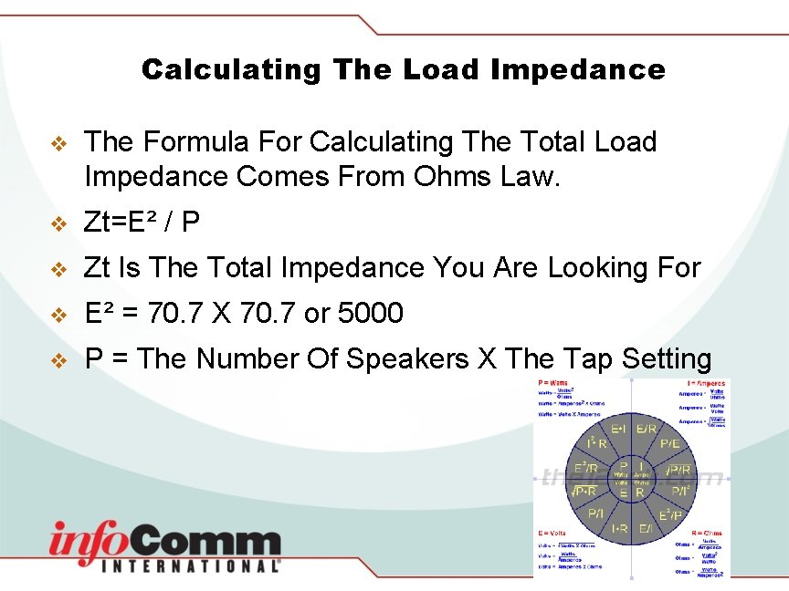 Calculating The Load Impedance v The Formula For Calculating The Total Load Impedance Comes