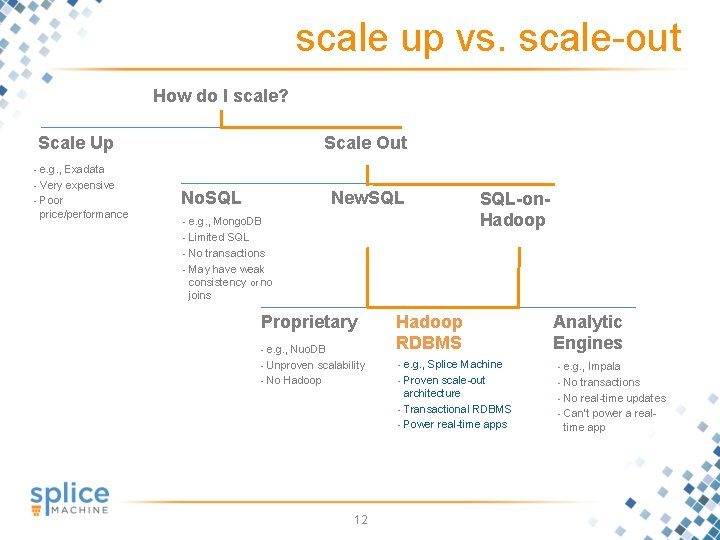 scale up vs. scale-out How do I scale? Scale Up Scale Out - e.