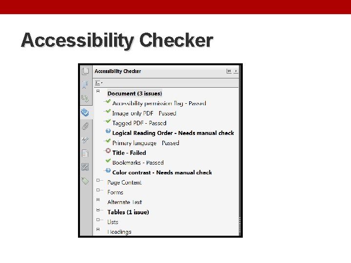 Accessibility Checker 