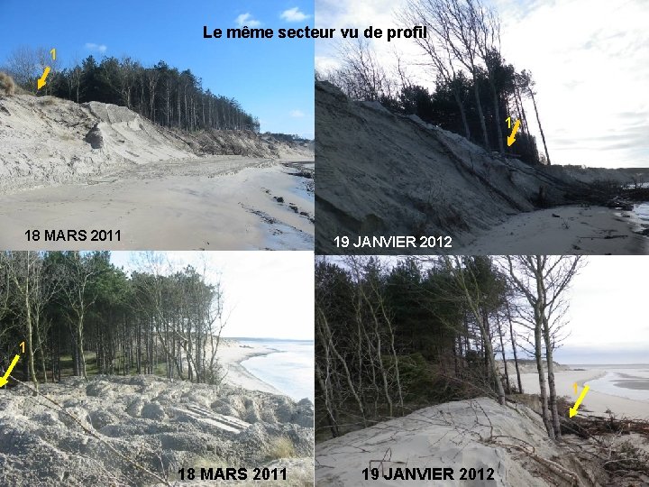 Le même secteur vu de profil 1 1 18 MARS 2011 19 JANVIER 2012