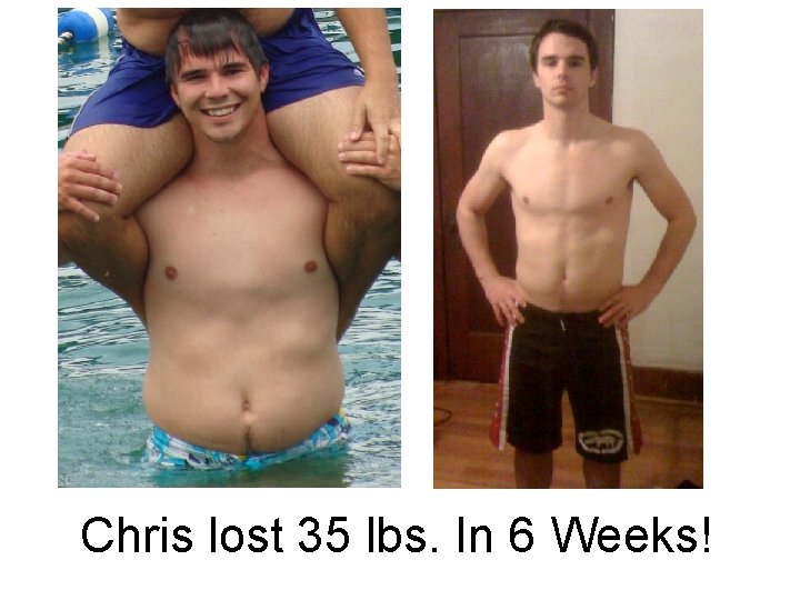 Chris lost 35 lbs. In 6 Weeks! 