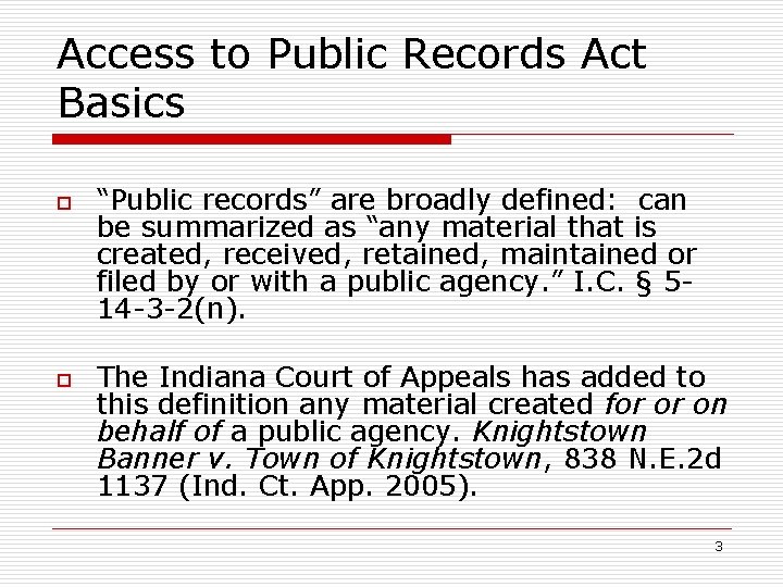 Indianas Public Access Laws Heather Willis Neal Indiana