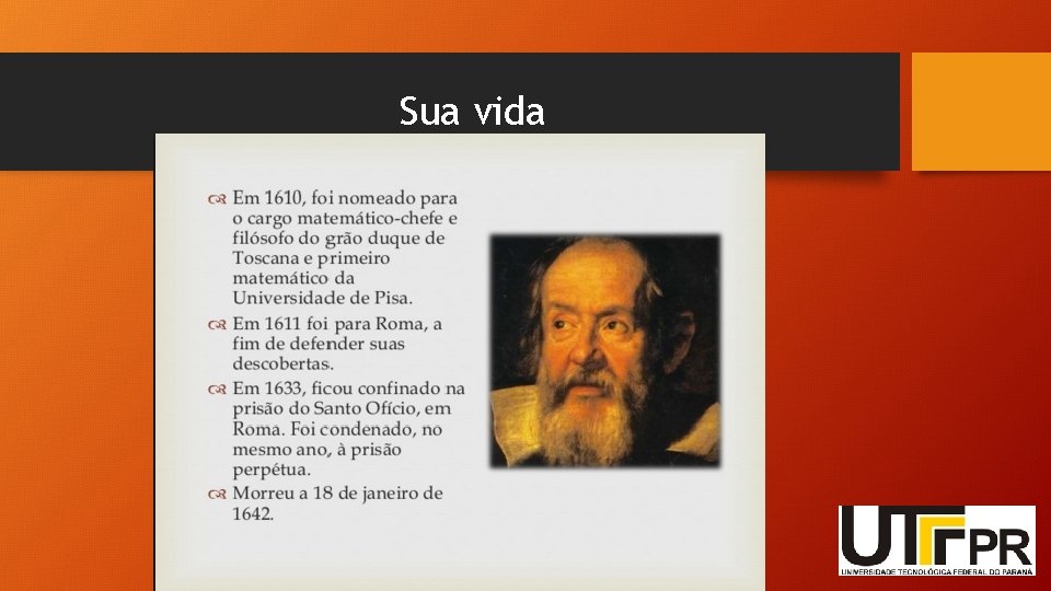 Sua vida 