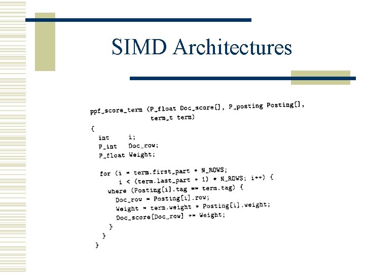 SIMD Architectures 