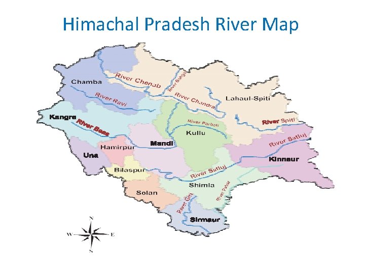 Himachal Pradesh River Map 