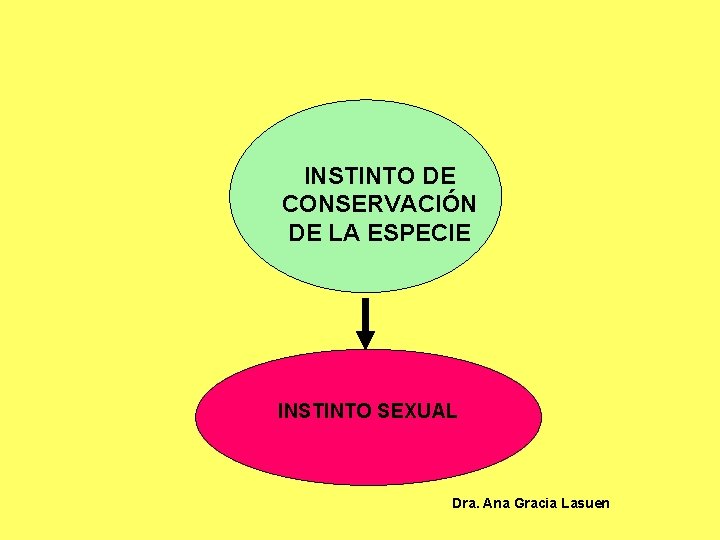 INSTINTO DE CONSERVACIÓN DE LA ESPECIE INSTINTO SEXUAL Dra. Ana Gracia Lasuen 