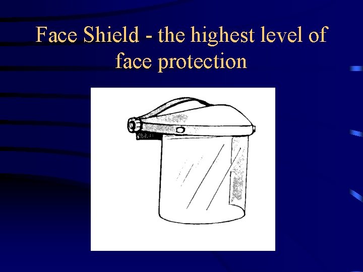 Face Shield - the highest level of face protection 