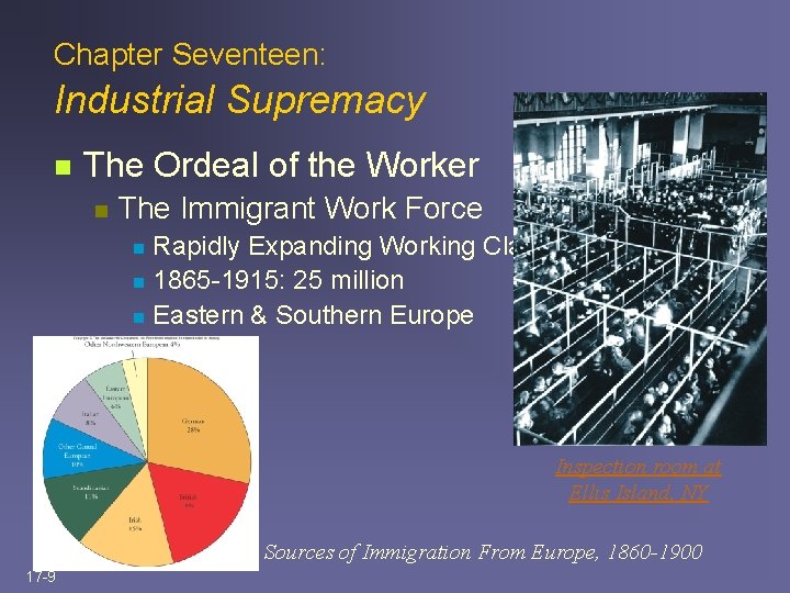 Chapter Seventeen: Industrial Supremacy n The Ordeal of the Worker n The Immigrant Work