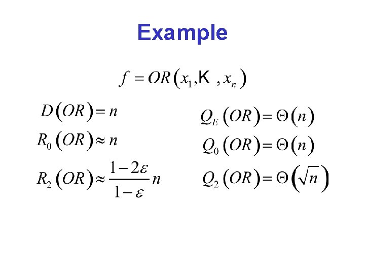 Example 