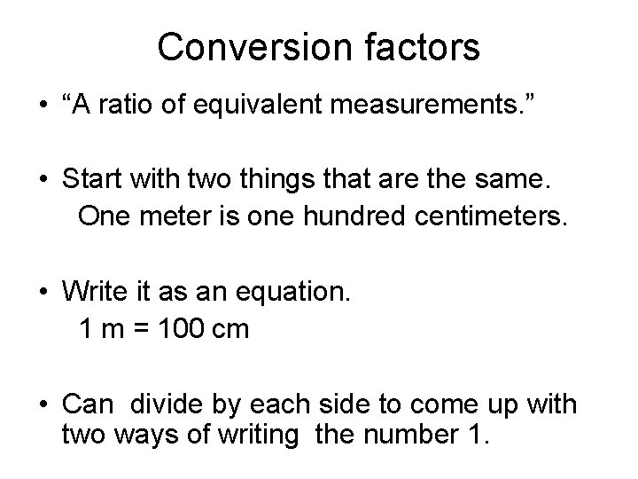 PWISTA Math of Chemistry Problem Solving Dimensional analysis