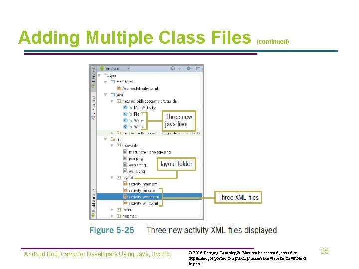 Adding Multiple Class Files Android Boot Camp for Developers Using Java, 3 rd Ed.