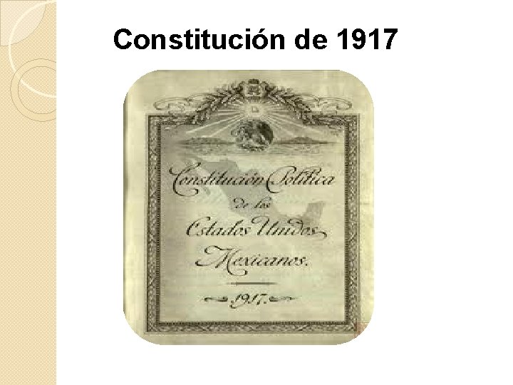 Constitución de 1917 