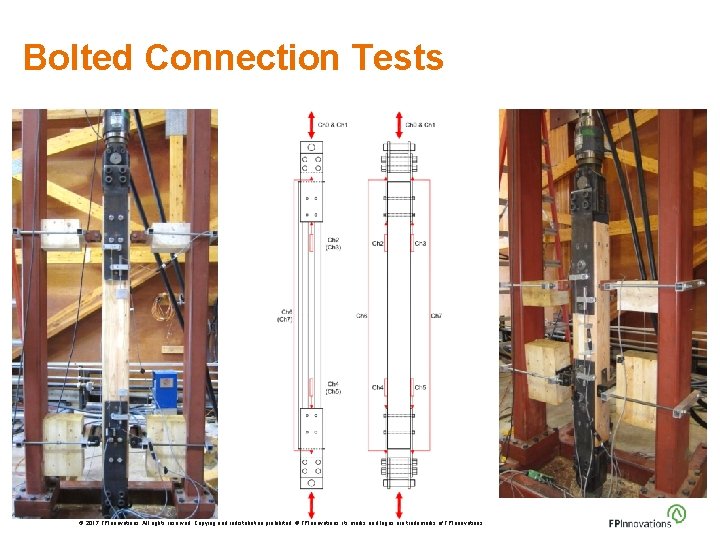 Bolted Connection Tests © 2017 FPInnovations. All rights reserved. Copying and redistribution prohibited. ®