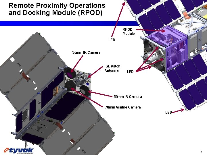 Remote Proximity Operations and Docking Module (RPOD) Tyvak Nano-Satellite Systems Inc. RPOD Module LED