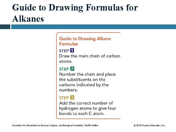Guide to Drawing Formulas for Alkanes Chemistry: An Introduction to General, Organic, and Biological
