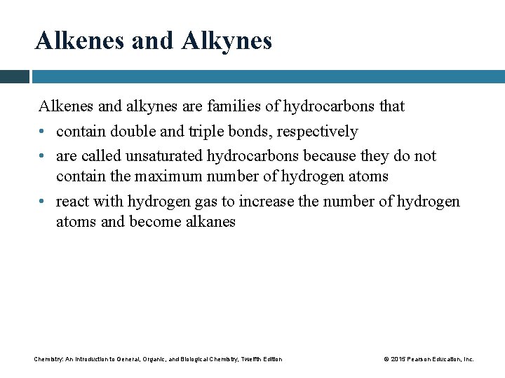 Alkenes and Alkynes Alkenes and alkynes are families of hydrocarbons that • contain double