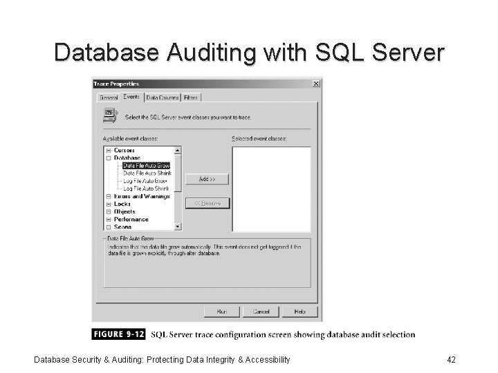 Database Auditing with SQL Server Database Security & Auditing: Protecting Data Integrity & Accessibility
