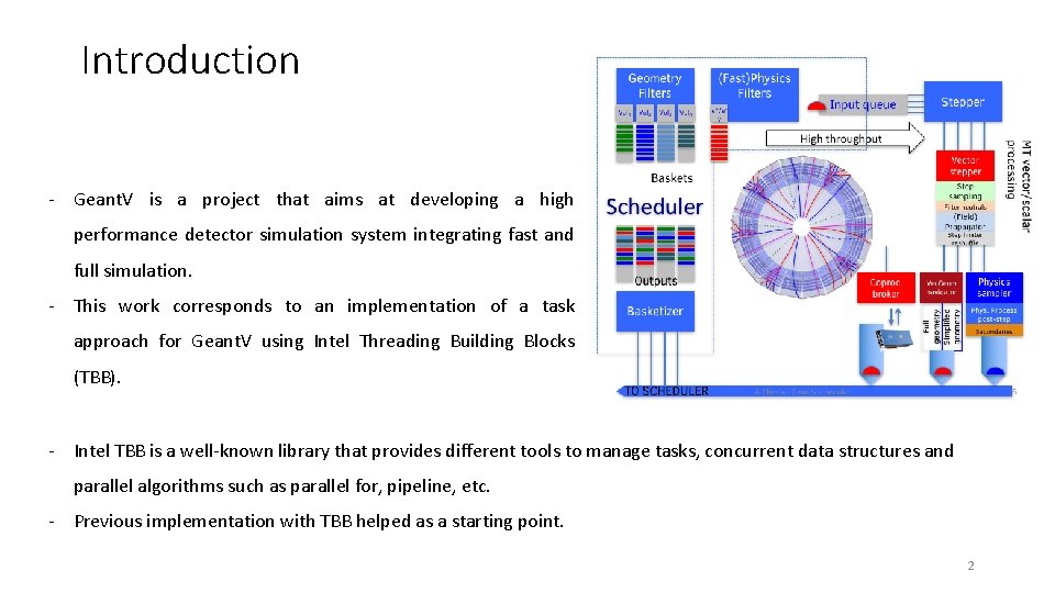 Introduction - Geant. V is a project that aims at developing a high performance