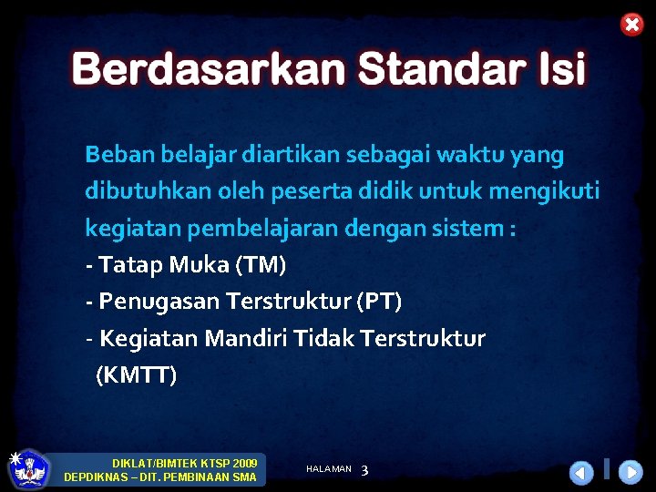 Beban belajar diartikan sebagai waktu yang dibutuhkan oleh peserta didik untuk mengikuti kegiatan pembelajaran